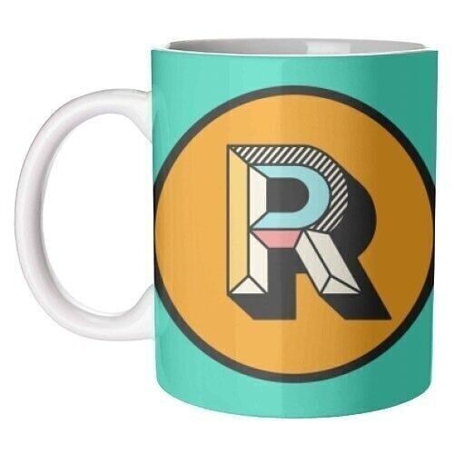 Mugs 'R - Initial Typography Block Colou