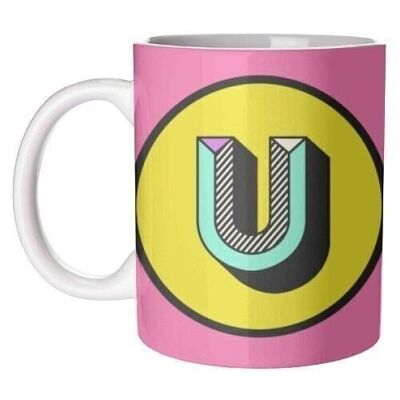 Mugs 'U - Initial D lumineux et coloré