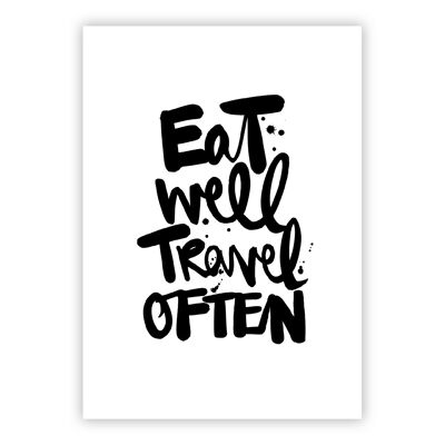 Eat well Postcard