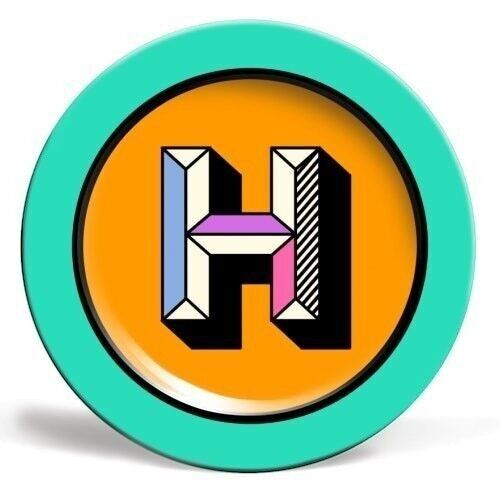 Platten 'H - Fetter Typografie-Farbblock