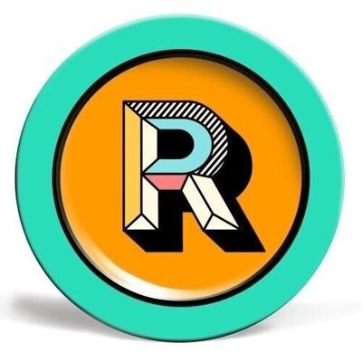 Plaques 'R - Initial Typography Block Col