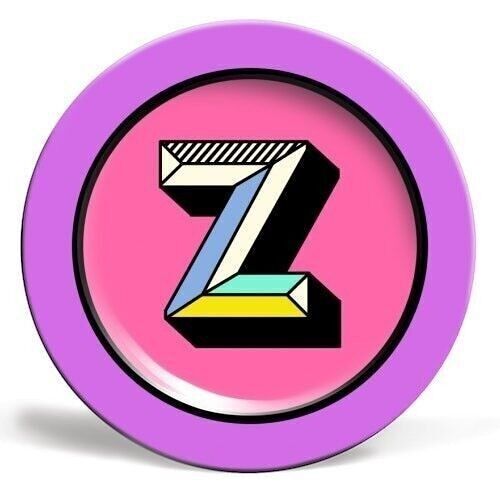 Plates 'Z - Personalised Bold Initial Le