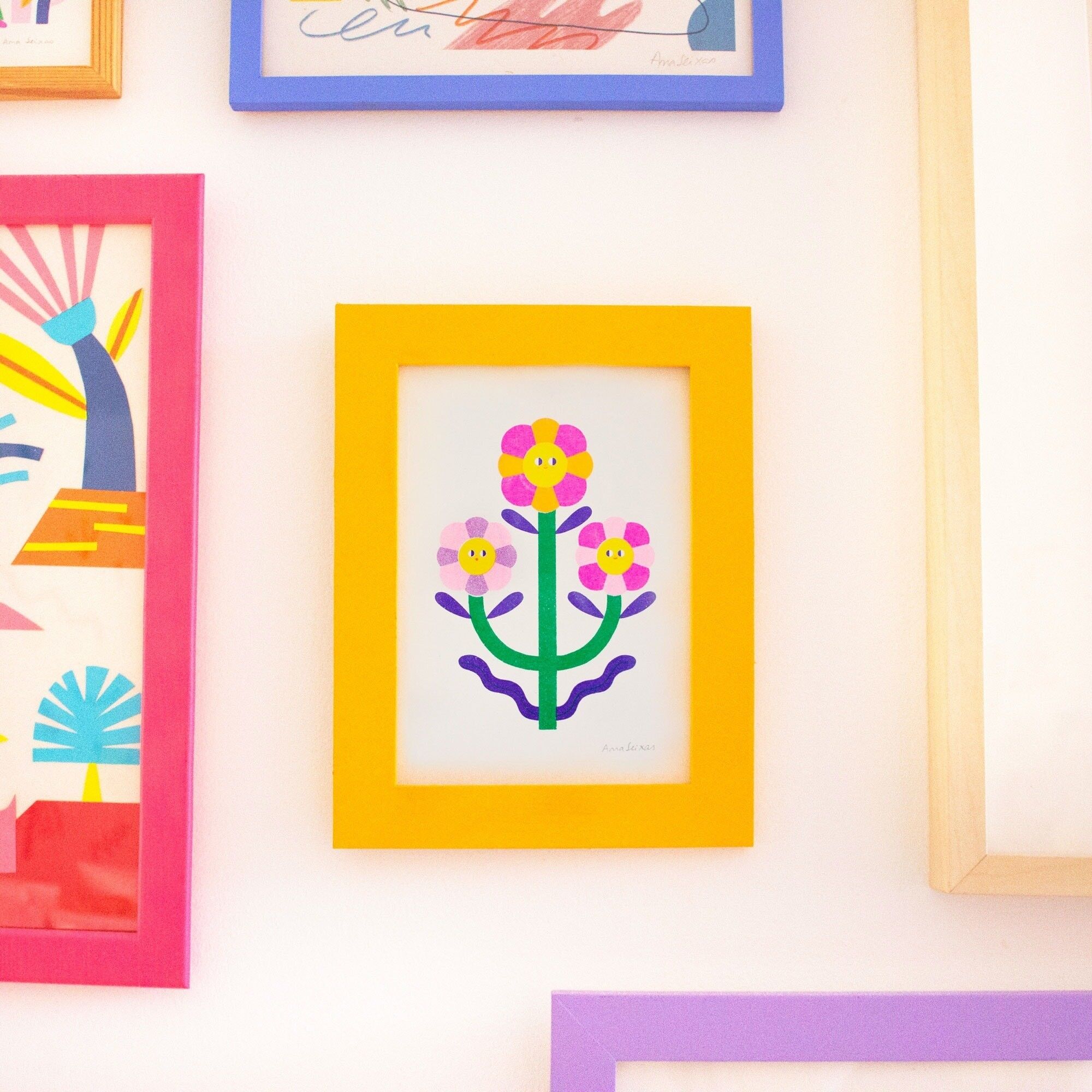 Sisterhood III // A6 Risograph Print Illustration