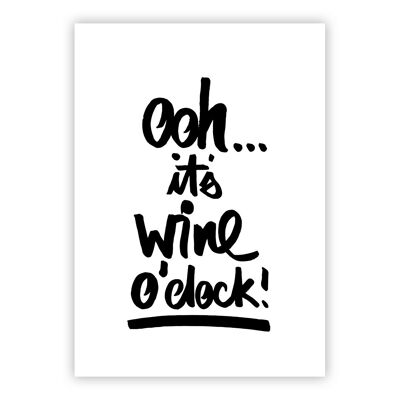 Wine o´clock Postcard