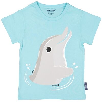 Kurzarm-T-Shirt für Kinder mit Delfinmuster