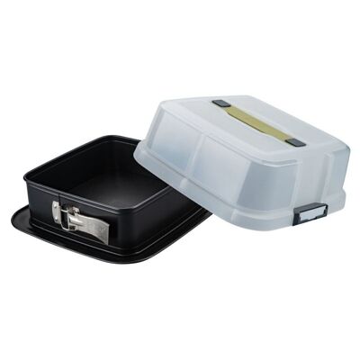 Zenker Bake Click and Go Square Springform Pan with Lid