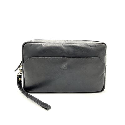 Marque Basile, Beauty Case en cuir véritable, art. BA3546TI.392