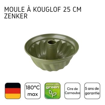 Moule à kouglof 25 cm Zenker Green Vision 4