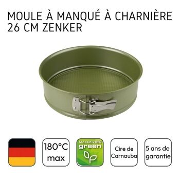 Moule à manqué à charnière 26 cm Zenker Green Vision 3