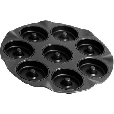 Mold for 8 baked donuts Zenker Black Metallic