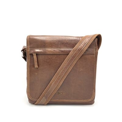 Marque Basile, sac messager en cuir véritable, pour homme, art. 3345TI.392