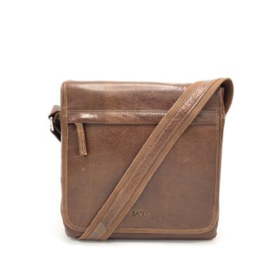 Brand Basile, Genuine Leather Messenger Bag, for men, art. 3345TI.392