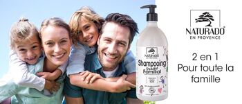 Shampooing Douche Familial Aloe vera Jojoba Karité 1 litre  bio Ecocert 2