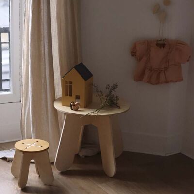 Camera dei bambini - Sgabello per bambini in legno ambra