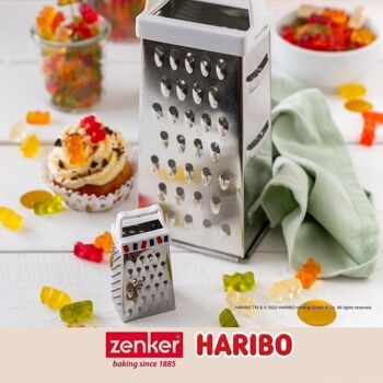 Mini râpe de cuisine et pâtisserie 4 faces Zenker Haribo 4