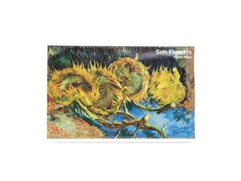 Carte postale avec graines de fleurs, van Gogh, tournesols 1