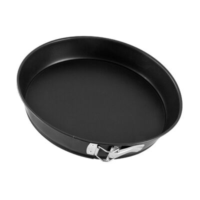 Zenker Black Metallic 32.5cm Round Flat Bottom Springform Pan
