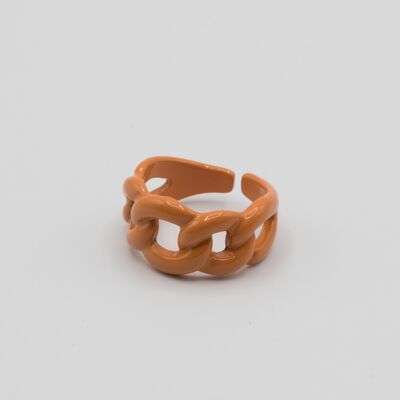 Zest Chain Loop Ring in Orange