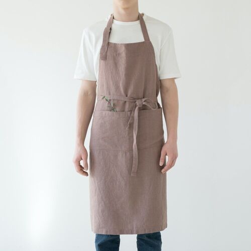 Ashes of Roses Linen Chef Apron