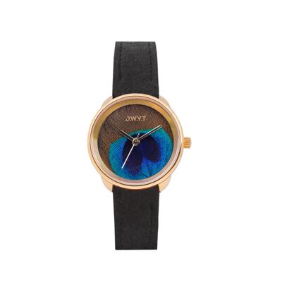 Reloj de mujer PLUME GOLD piña (vegano)