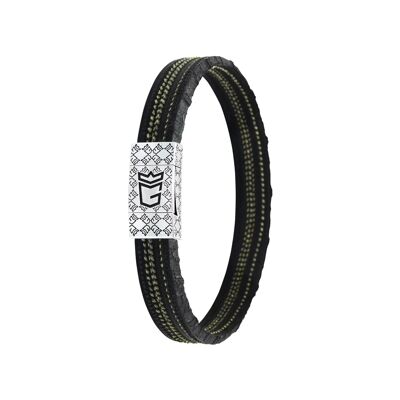 MONGRIP Bracelet F1 Race Tobacco Silver 925/1000 | Cars and Me