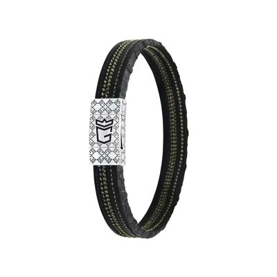 MONGRIP Bracelet F1 Race Tabac Argent 925/1000 | Cars and Me