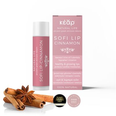 SofiLip Cinnamon Lip Balm — Feuchtigkeitsspendende, nährende natürliche Lippenbehandlung