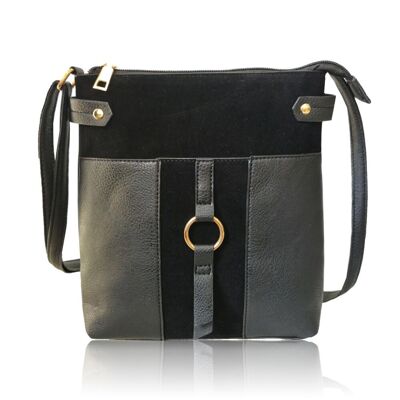 Bolso de hombro Annabelle con detalle de panel