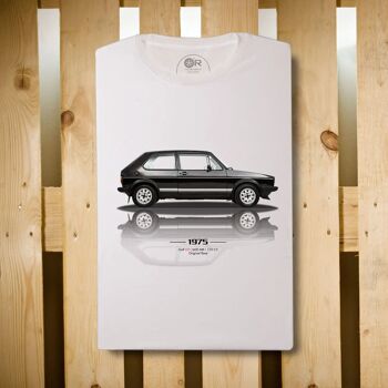 Original Race T-Shirt Golf GTI MK1 Blanc | Cars and Me