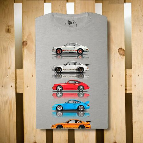 Original Race T-Shirt Porsche 0135 RS Gris Chiné | Cars and Me