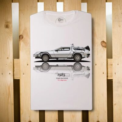 Original Race T-Shirt Back To The Future White | Cars and Me