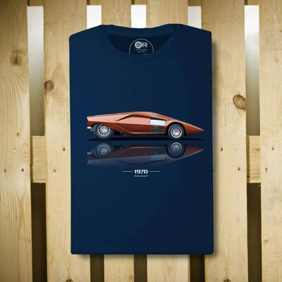 Original Race T-Shirt Lancia Stratos Serie 0 Blau | Autos und ich