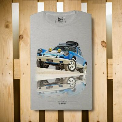 Original Race T-Shirt Porsche Carrera Safari Gris | Cars and Me