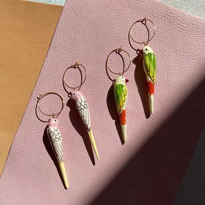 Party Parrot Hoop Earrings