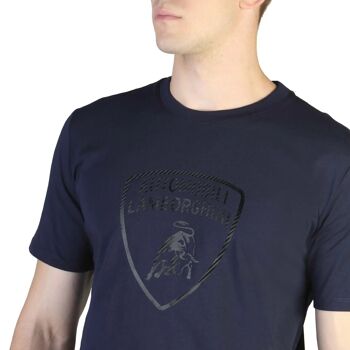 Automobili Lamborghini T-Shirt Logo Carbone Bleu | Cars and Me 2