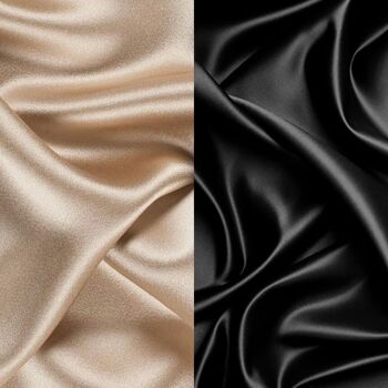 YOSMO 100% Silk Scrunchie - Soie de mûrier - Accessoire cheveux - Articles de luxe - Taille Medium 17