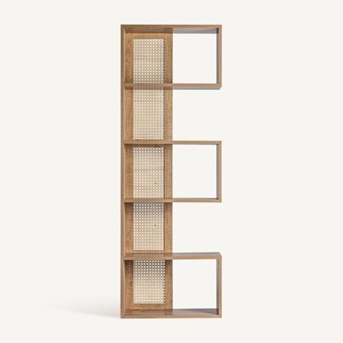 Mueble librería madera Montreal - 62x30x181cm