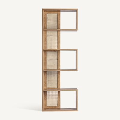 Mueble librería madera Montreal - 62x30x181cm