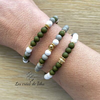 Lot of 3 Mona model acrylic bead bracelets