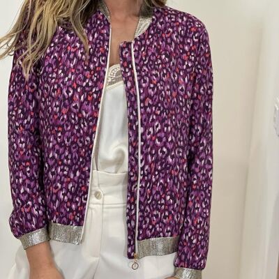 Bombers Jackson estampado violeta