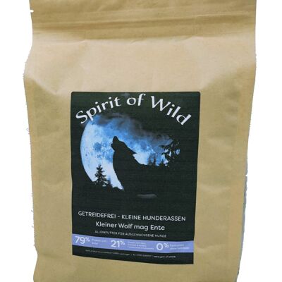 Little wolf likes duck, dog food for small dogs 1.5kg