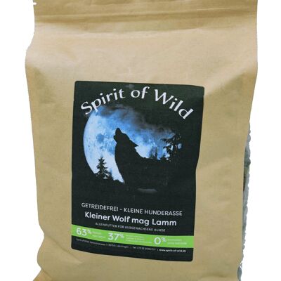 Little wolf likes lamb, dog food for small dogs 1.5kg