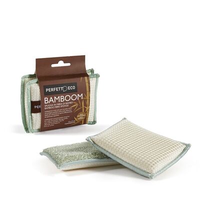 SPUGNA FIBRA DI BAMBOO coll. Bamboom - DUO - 2 pezzi - assortito