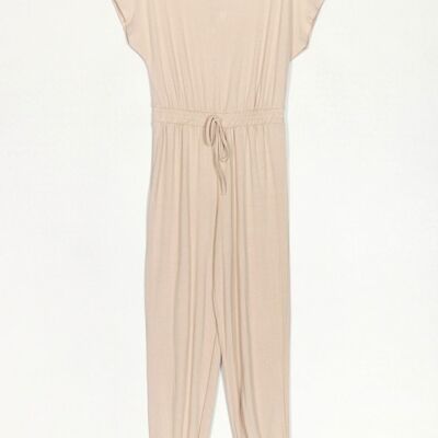 Long flowing jumpsuit with bow
