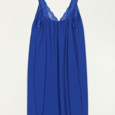 Blue lace dress
