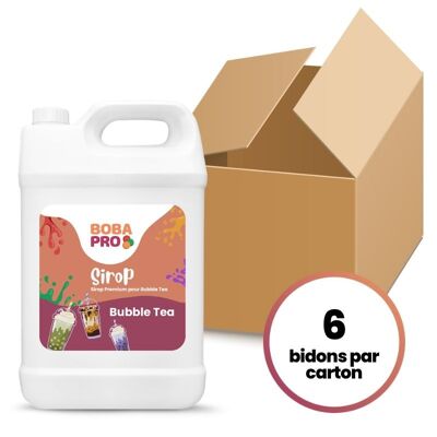 Sirop de Framboise pour Bubble Tea - Carton (6 bidons de 2.5kg)