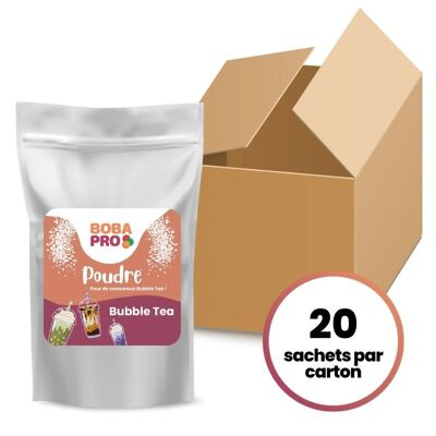 Poudre Milk Tea pour Bubble Tea - Carton (20 sachets de 1kg)