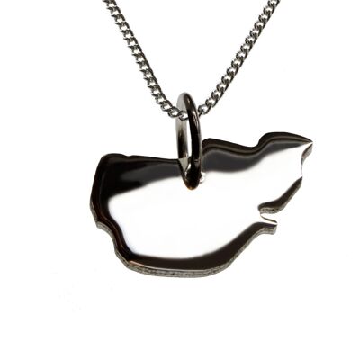 50cm necklace + Pellworm pendant in solid 925 silver