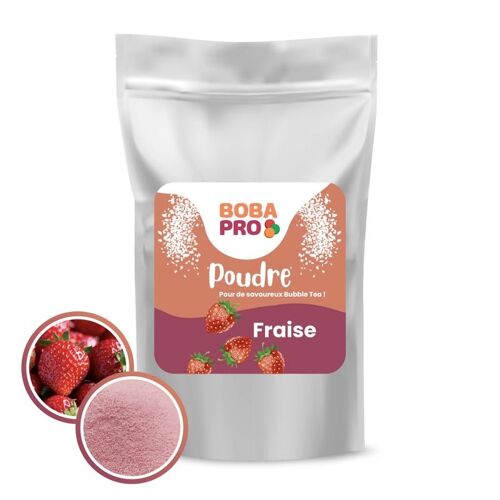 Poudre Fraise pour Bubble Tea - Sachet (1kg)