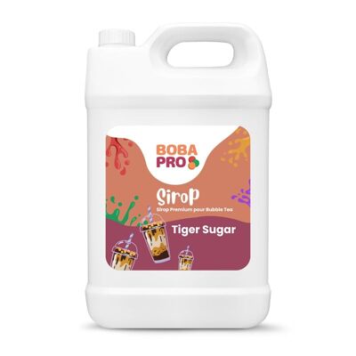 Jarabe de té con burbujas de azúcar Tiger - Bote (5kg)